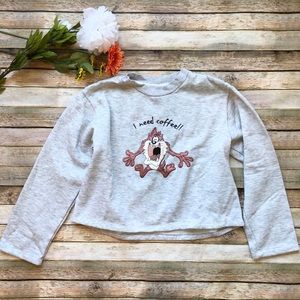 Classic Looney Toons Tasmanian devil crop top
